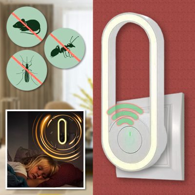 Frequenzumwandlung Ultraschall-Moskito-Killer mit LED-Schlaflicht | ANTIMOSI