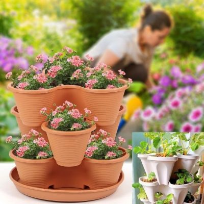 Höhenverstellbare Blumentöpfe (3x Stück) | PLANTUP