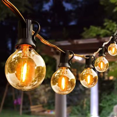 G40 Globe Lichterkette - 25 Glühbirnen, 7,5 m, erweiterbar | YARDBULBS