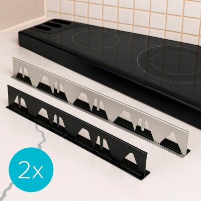 Herdspaltabdeckung - 2er-Pack, 35-70 cm, Edelstahl | STOVGAP