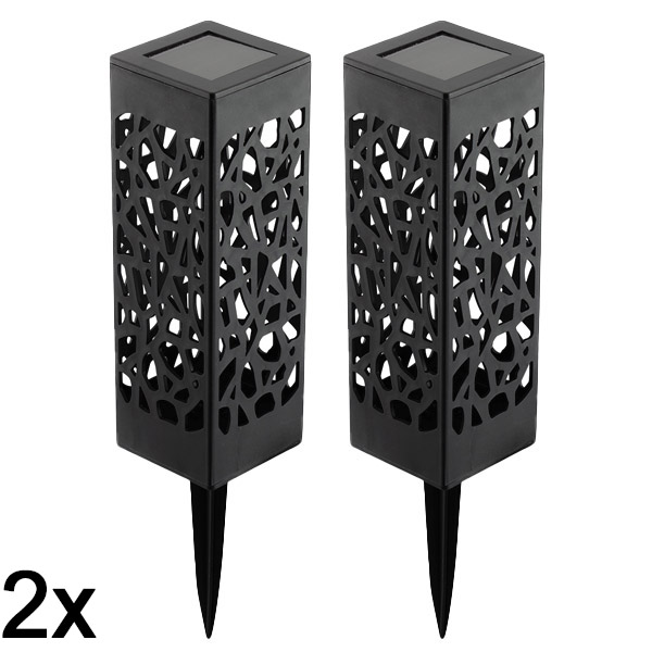 1x Dekorative Solarlampe (2 Stück) | GARDENIAS